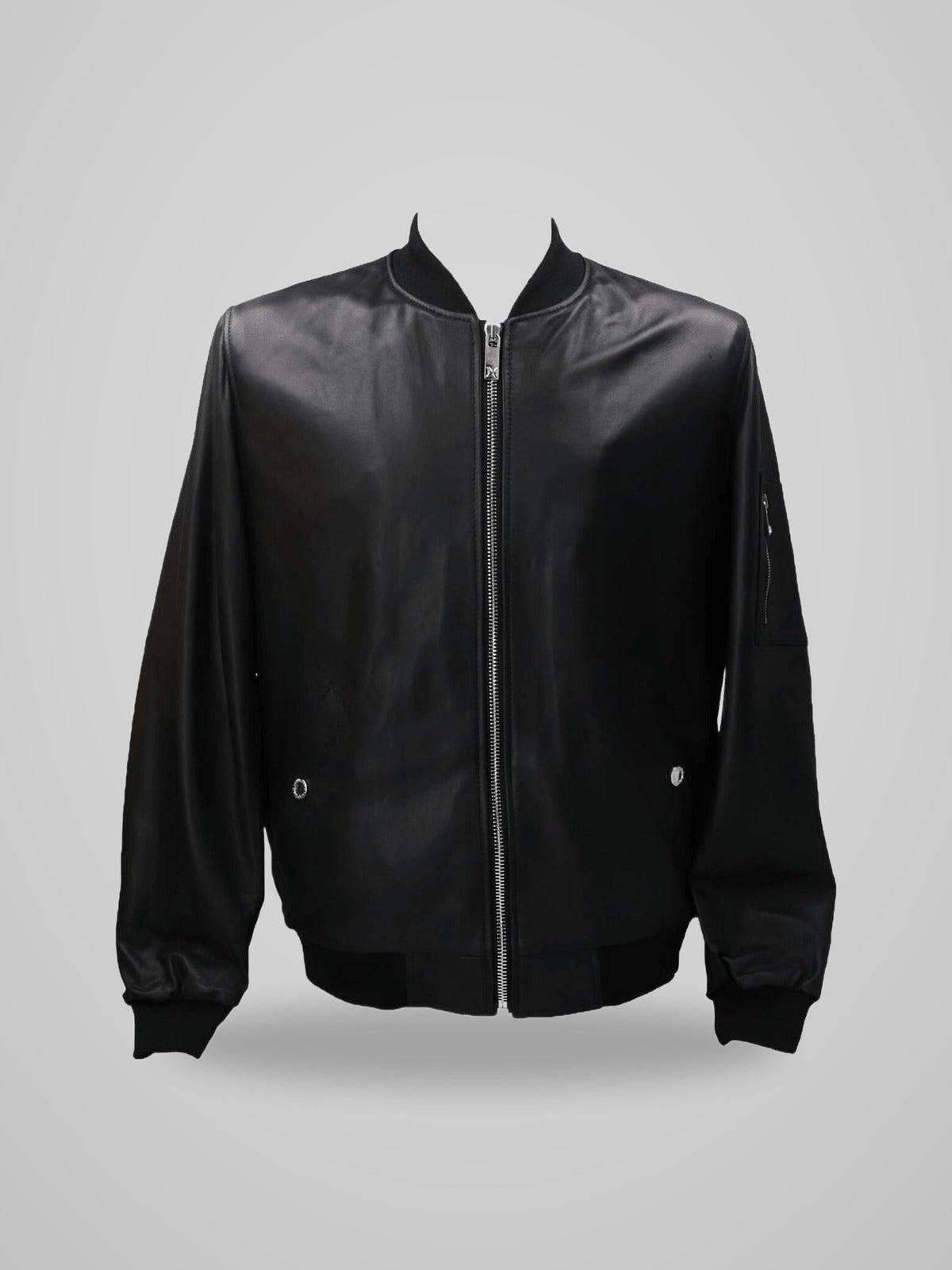 Giubbotto Bomber Pelle Richmond Nero Uomo