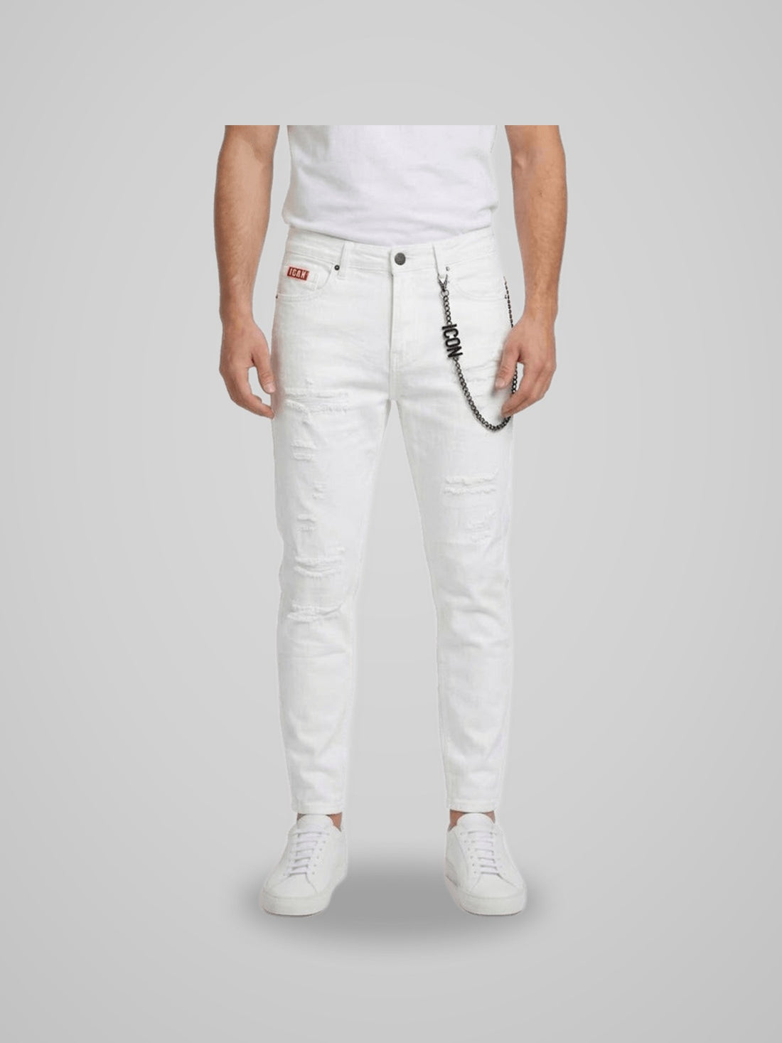 IUD033 DENIM LOGO NERO SU TASCA