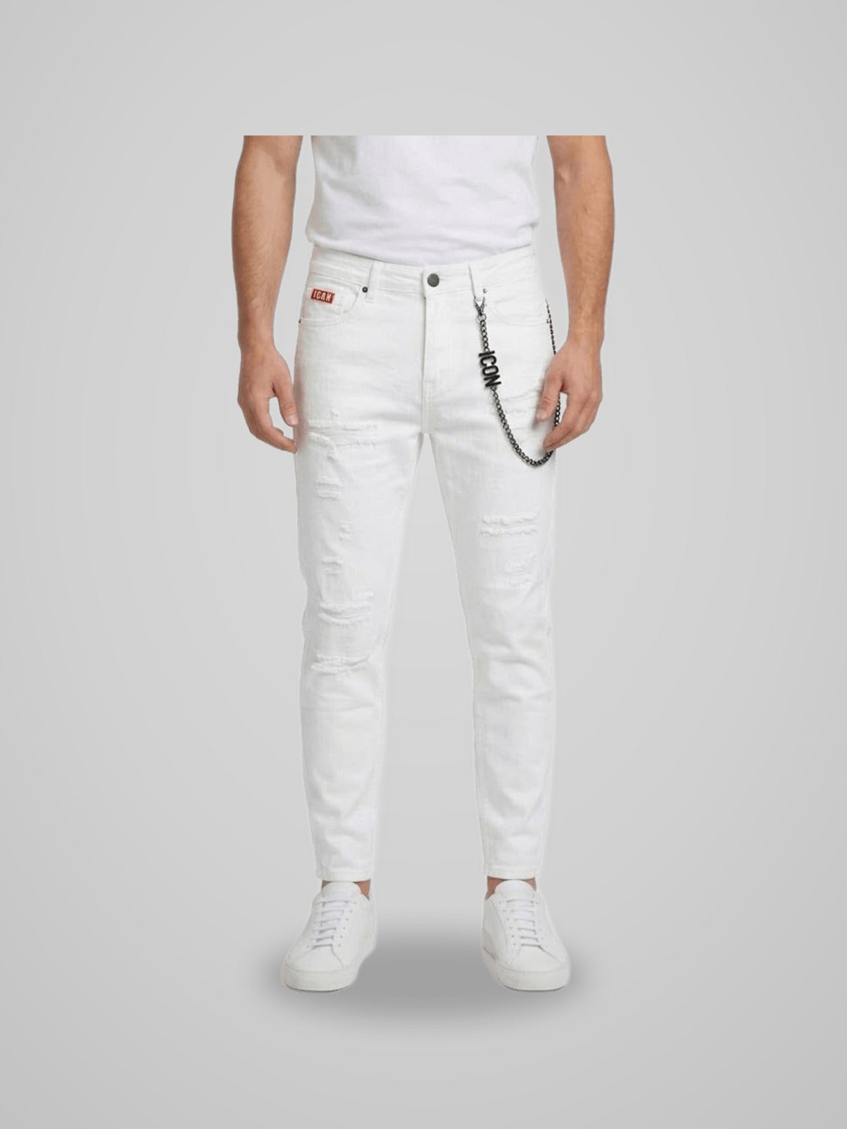IUD033 DENIM LOGO NERO SU TASCA