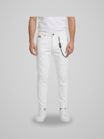 IUD033 DENIM LOGO NERO SU TASCA