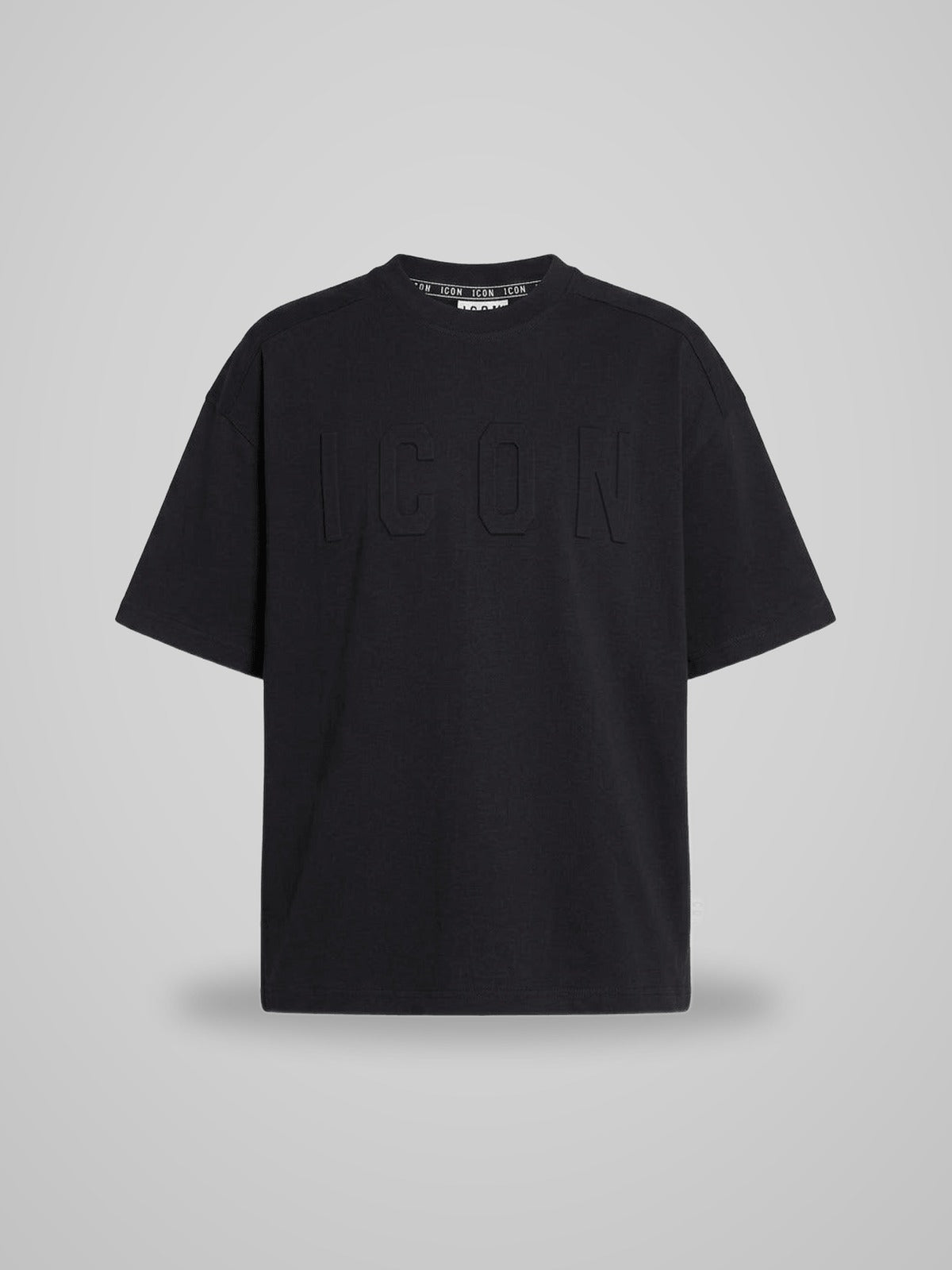 T-shirt Icon Cotone Logo Tono su Tono