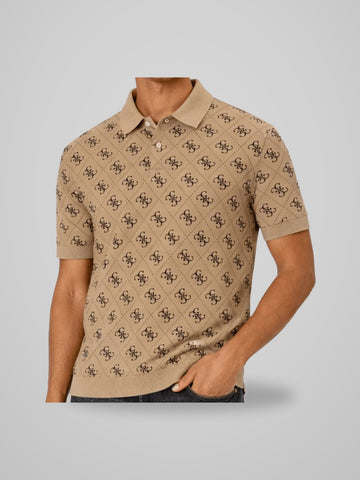 M6GP04K3073 SS ALL OVER 4G JACQUARD POLO