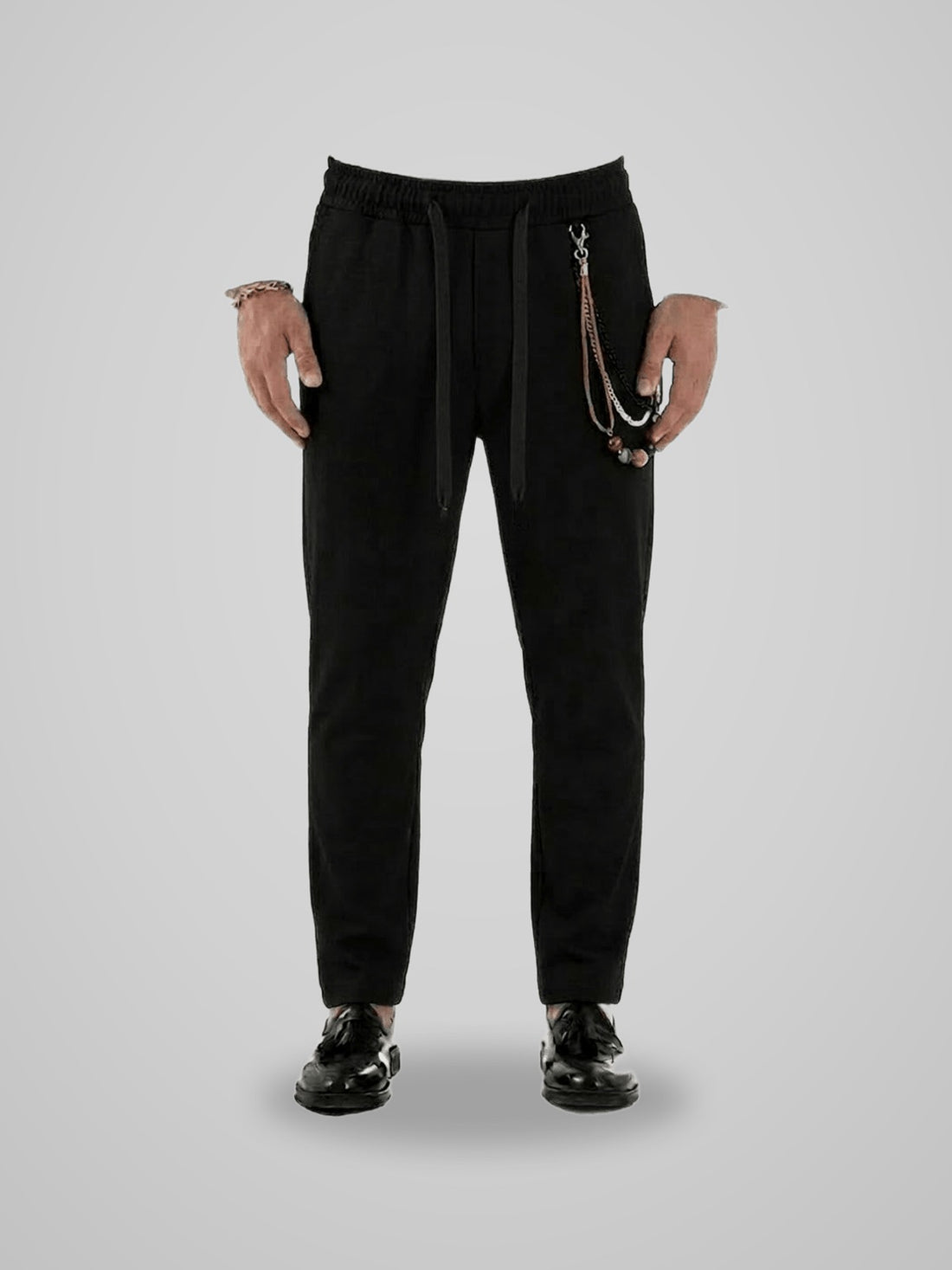 Pantalone Slim Fit Over D Elasticizzato - foto indossata