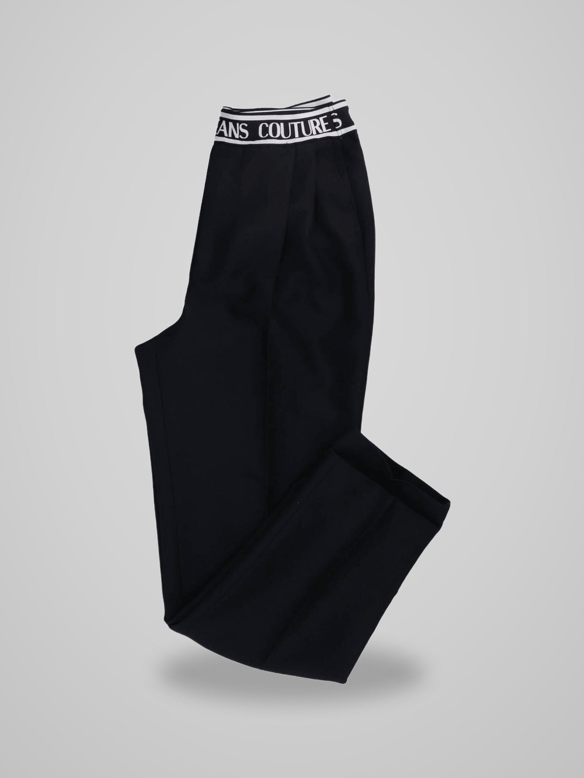 Pantaloni Versace Logo Canvas Nero