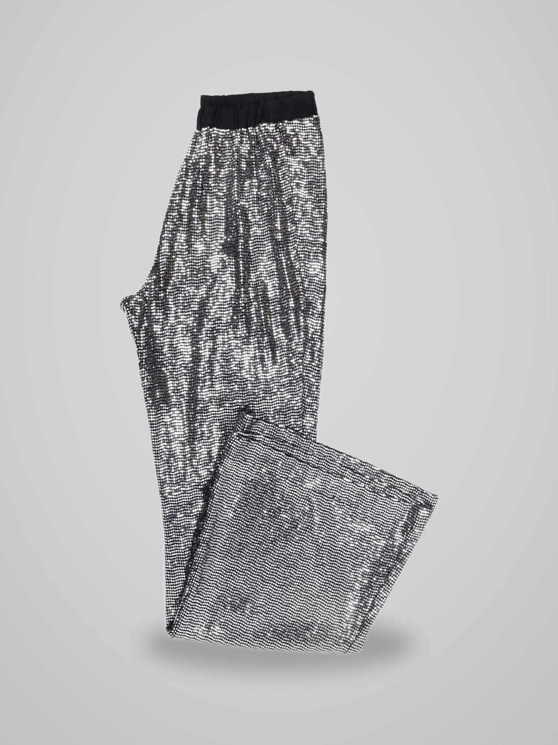 Pantaloni PANTALONE ZAMPA PAILLETTES - foto indossata