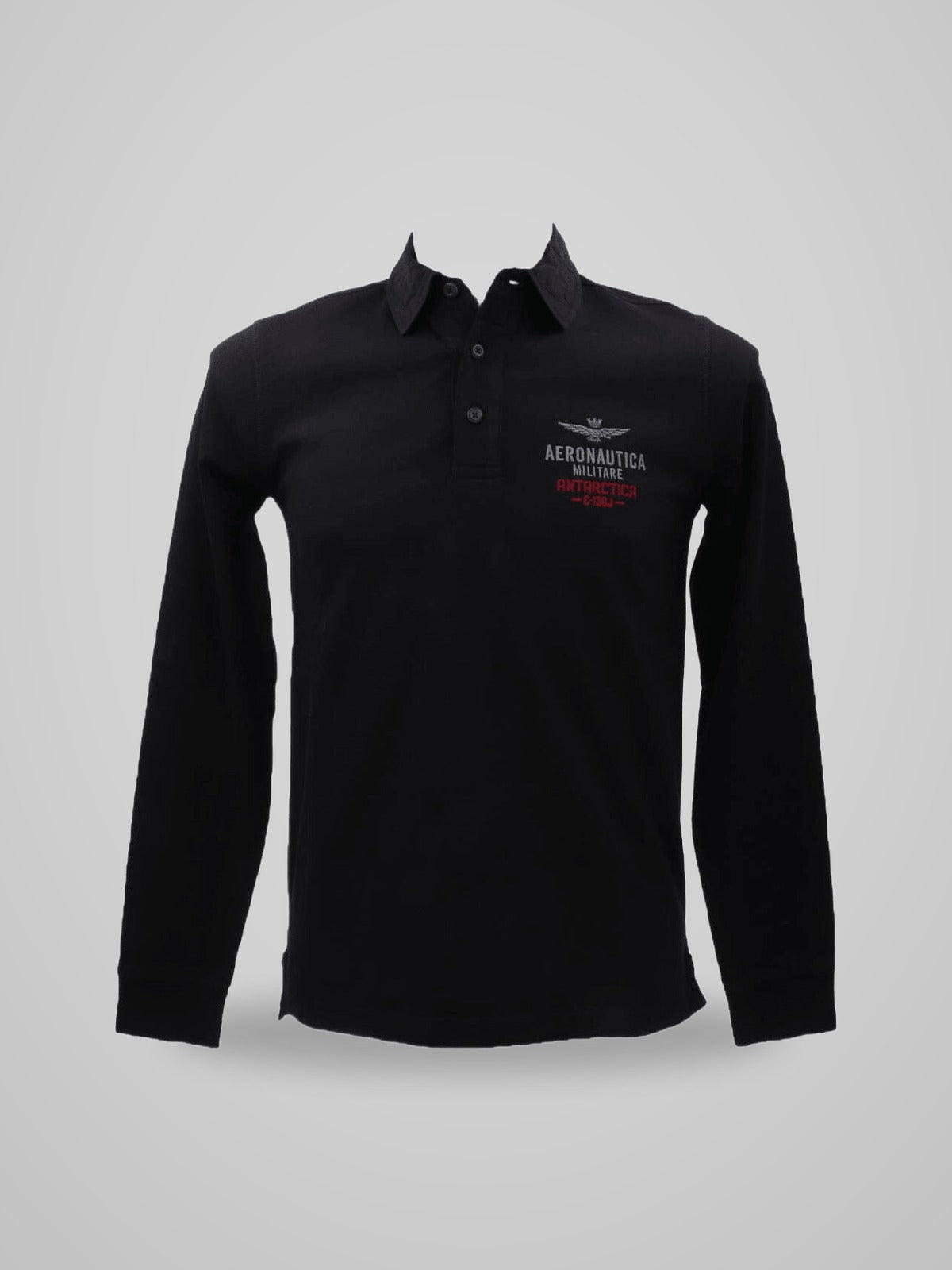 Polo Aeronautica Militare Verde Maniche Lunghe