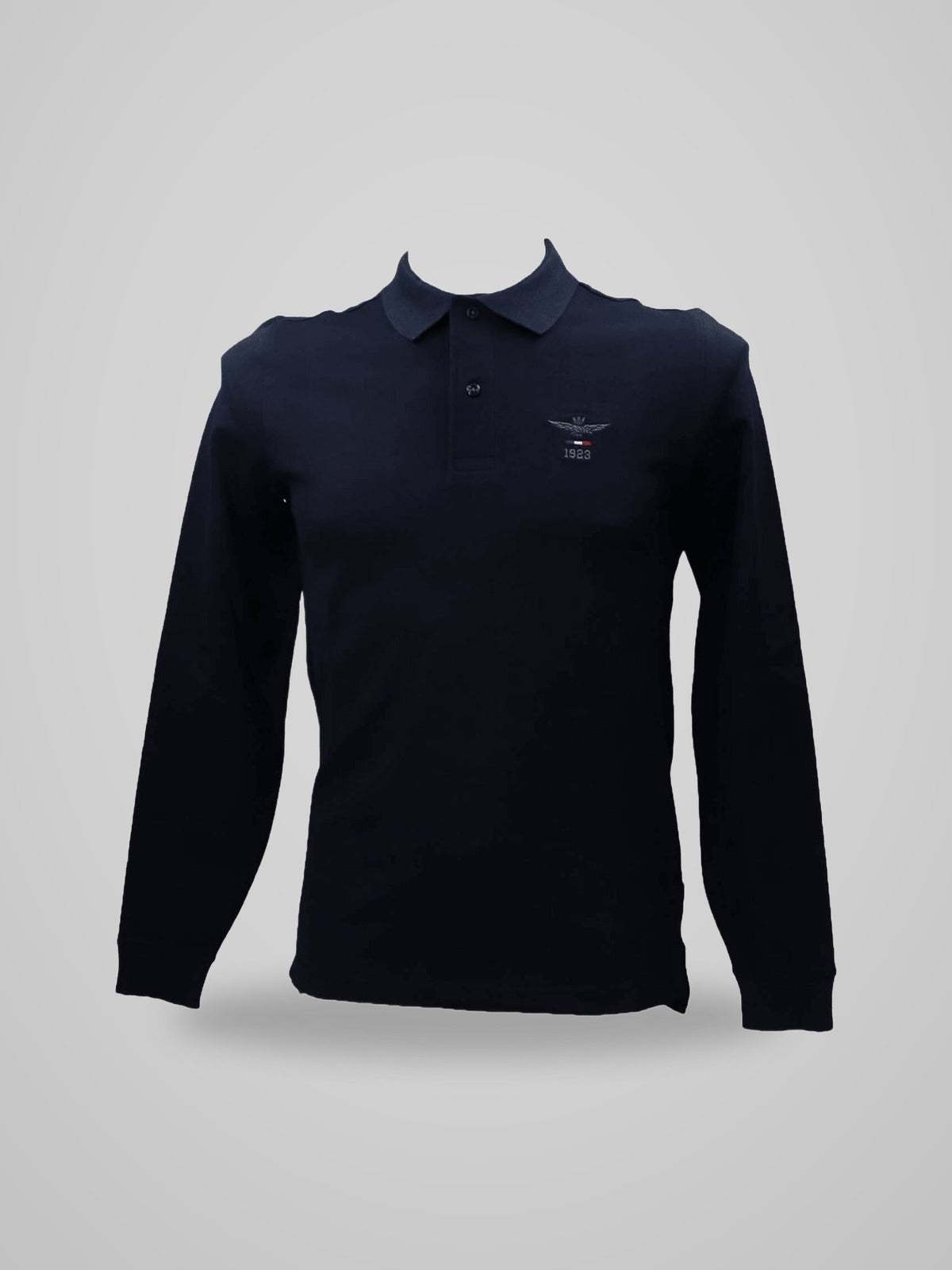 Polo Aeronautica Militare Blu Maniche Lunghe
