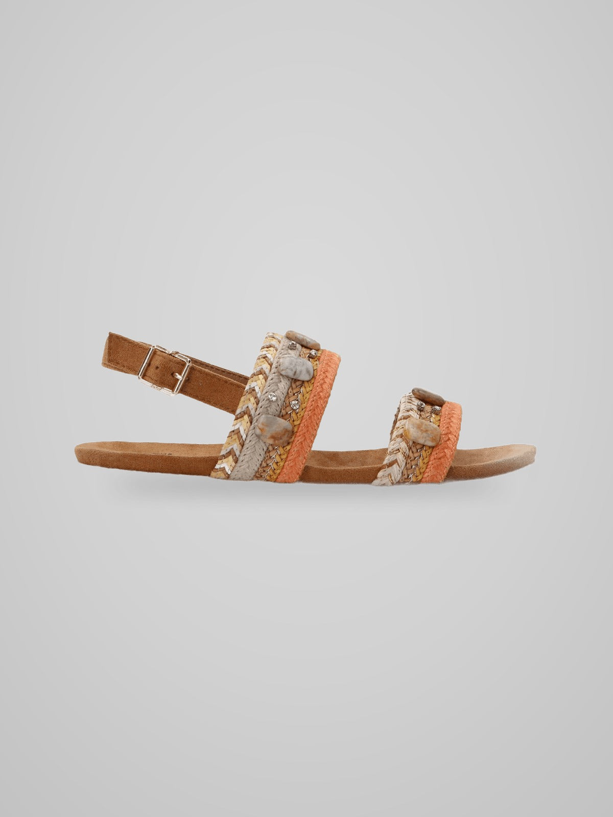 Sandali GC 666 intreccio bicolore
