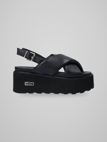 Sandali NANCY SANDAL W LEATHER BLACK