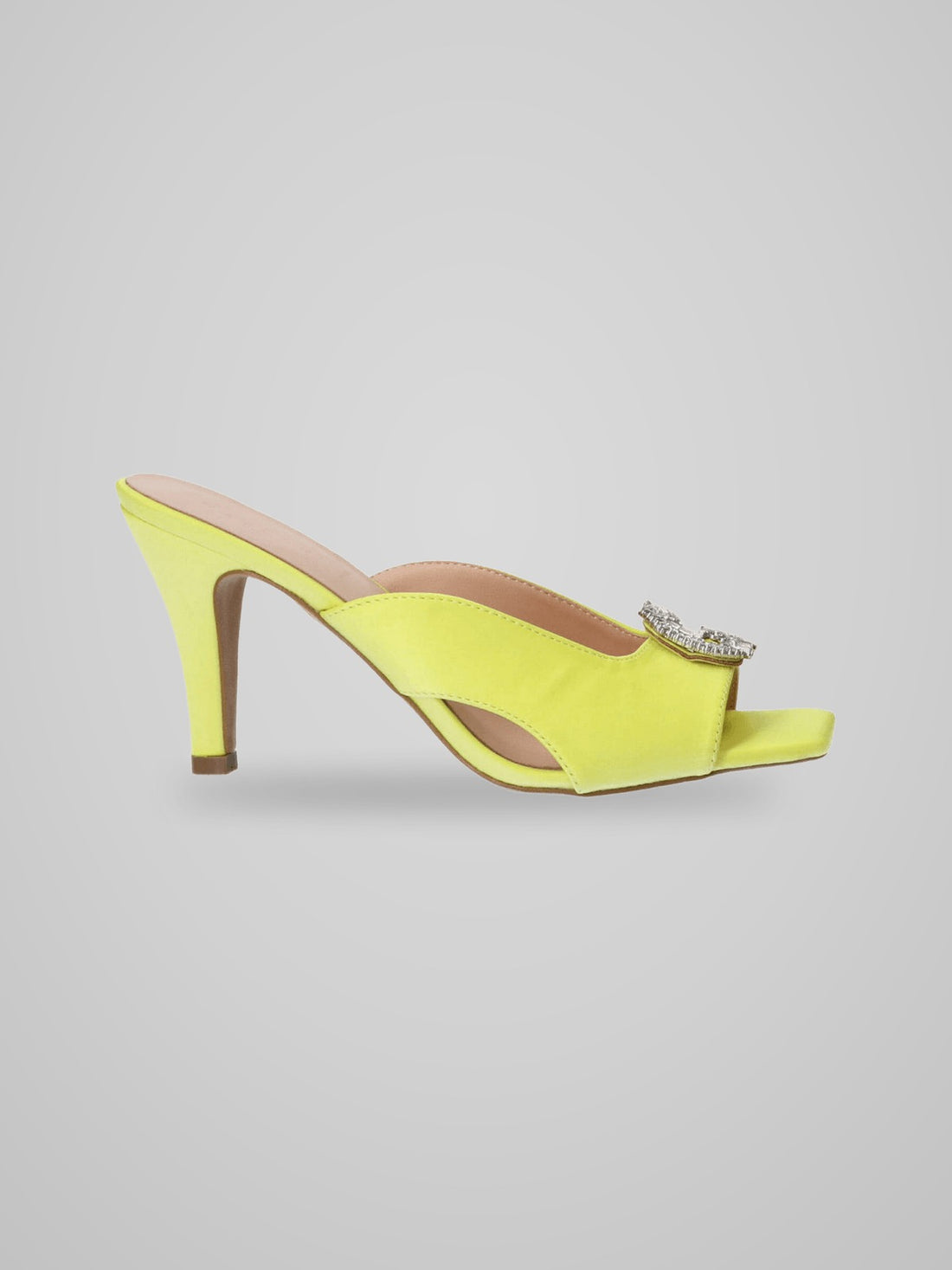 Sandali Sandalo in raso con logo strass