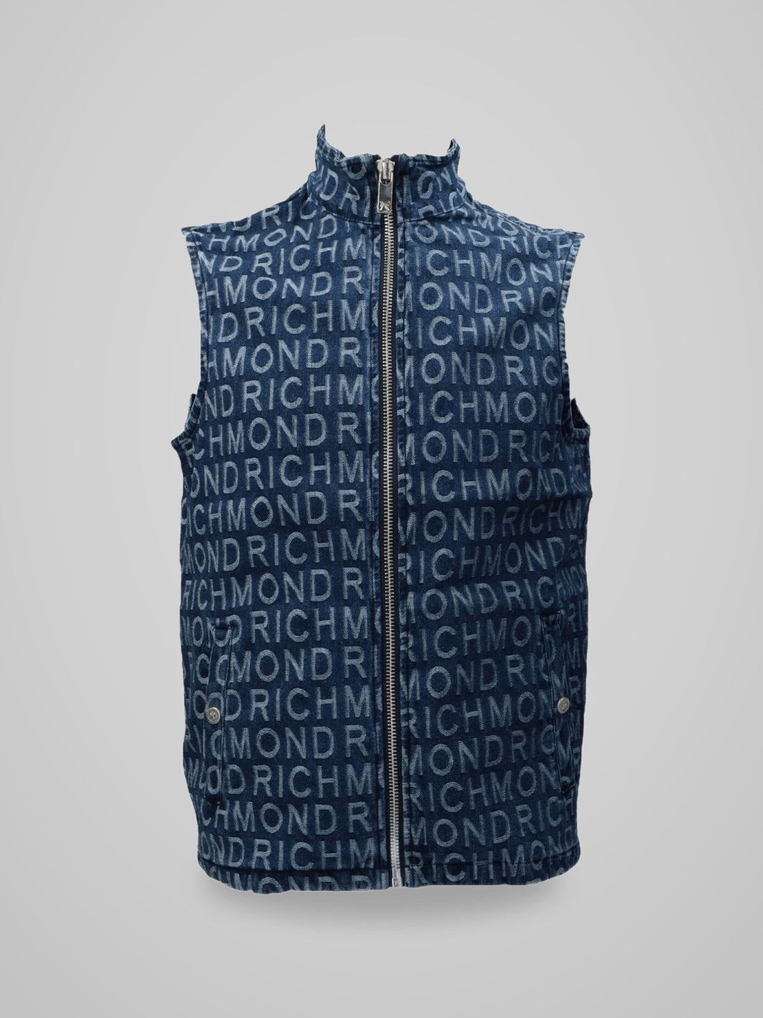 Smanicato GILET JACKET DENIM ALVA - foto indossata