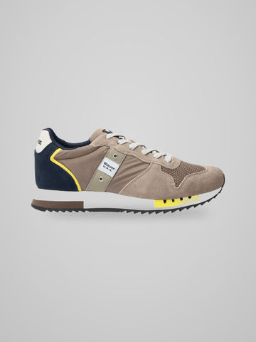 Sneakers Blauer Queens01 Beige Uomo — Blauer Usa