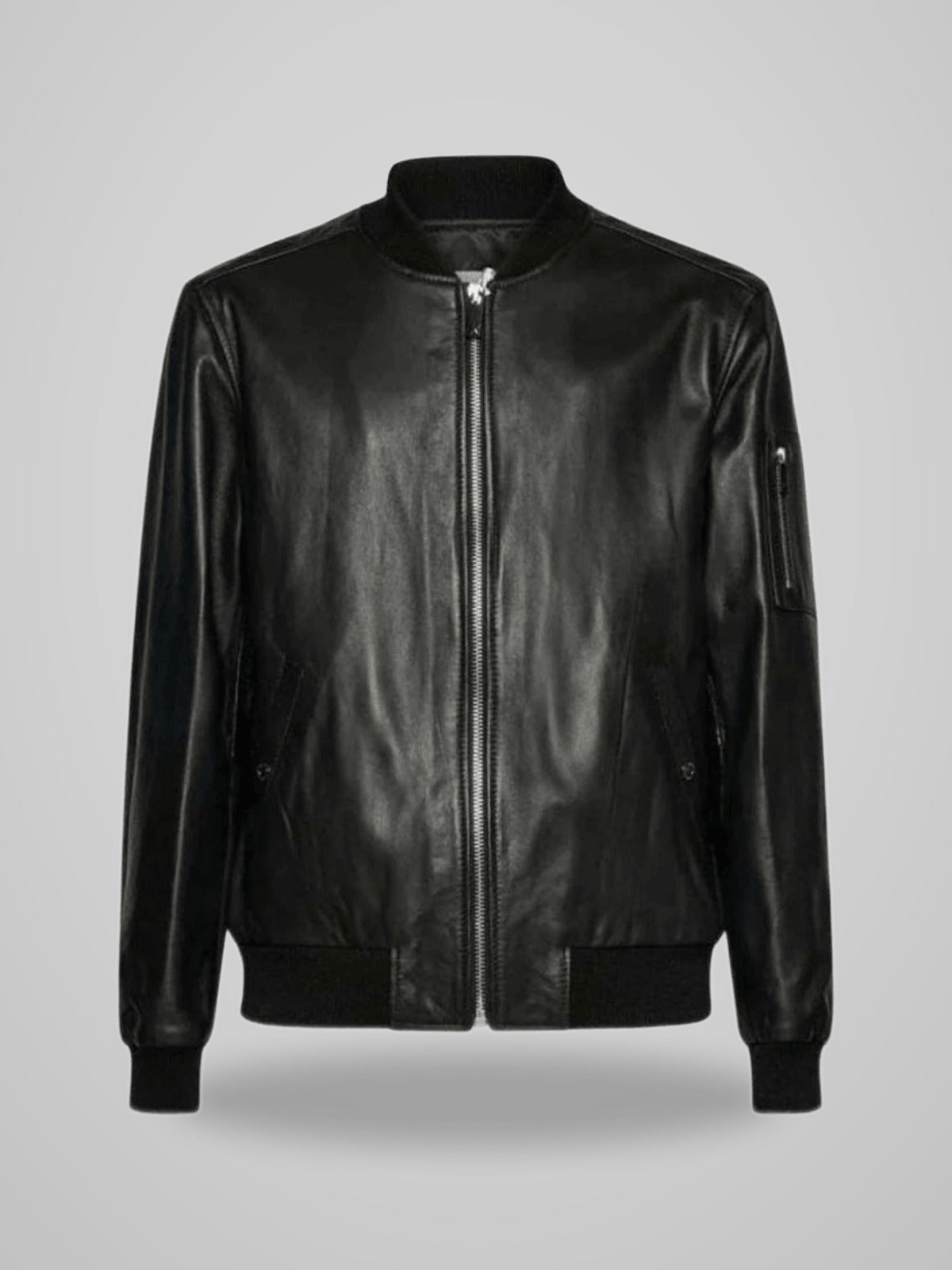 UMA25452GB3C REAL LEATHER BOMBER GR