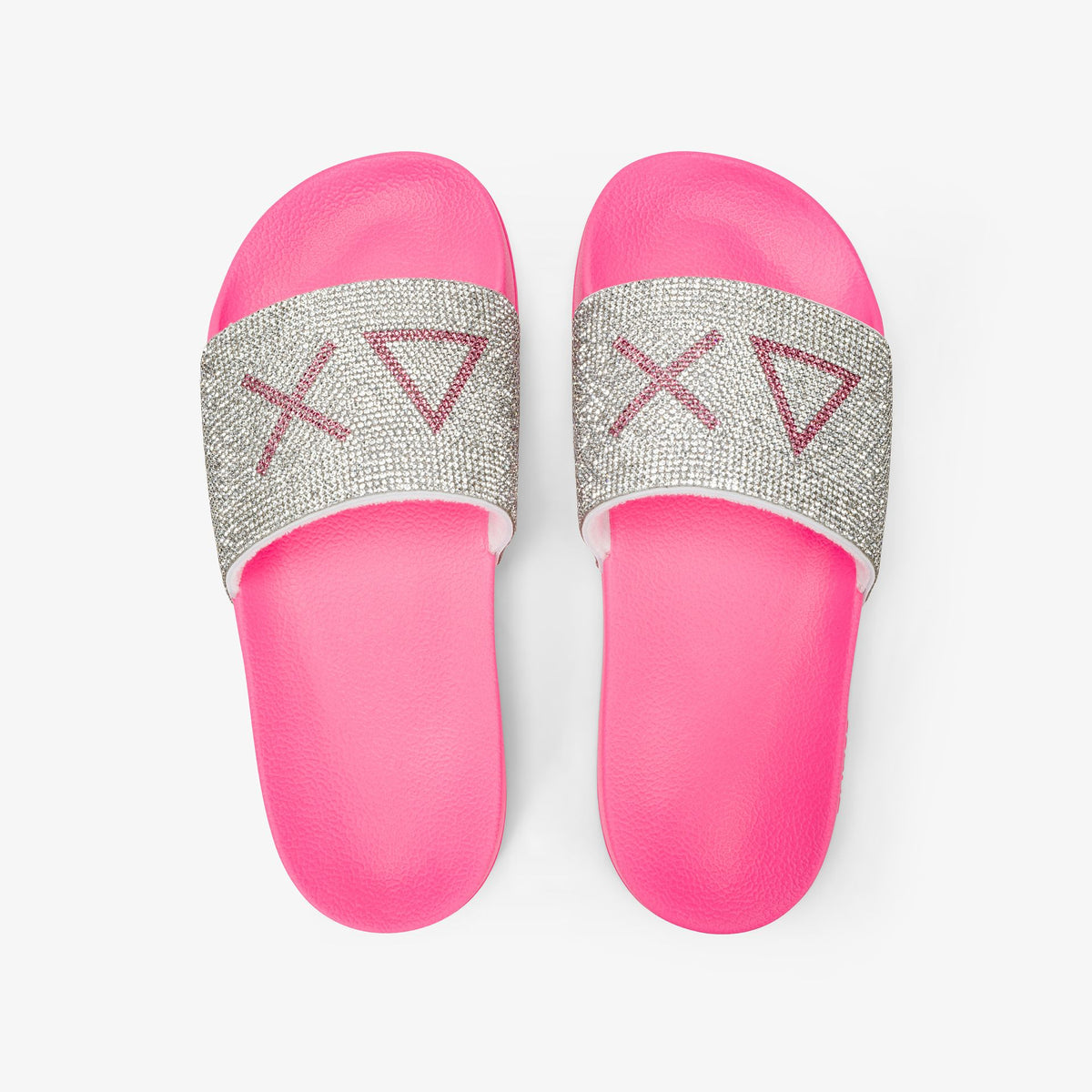 X36211 SLIPPERS STRASS LOGO