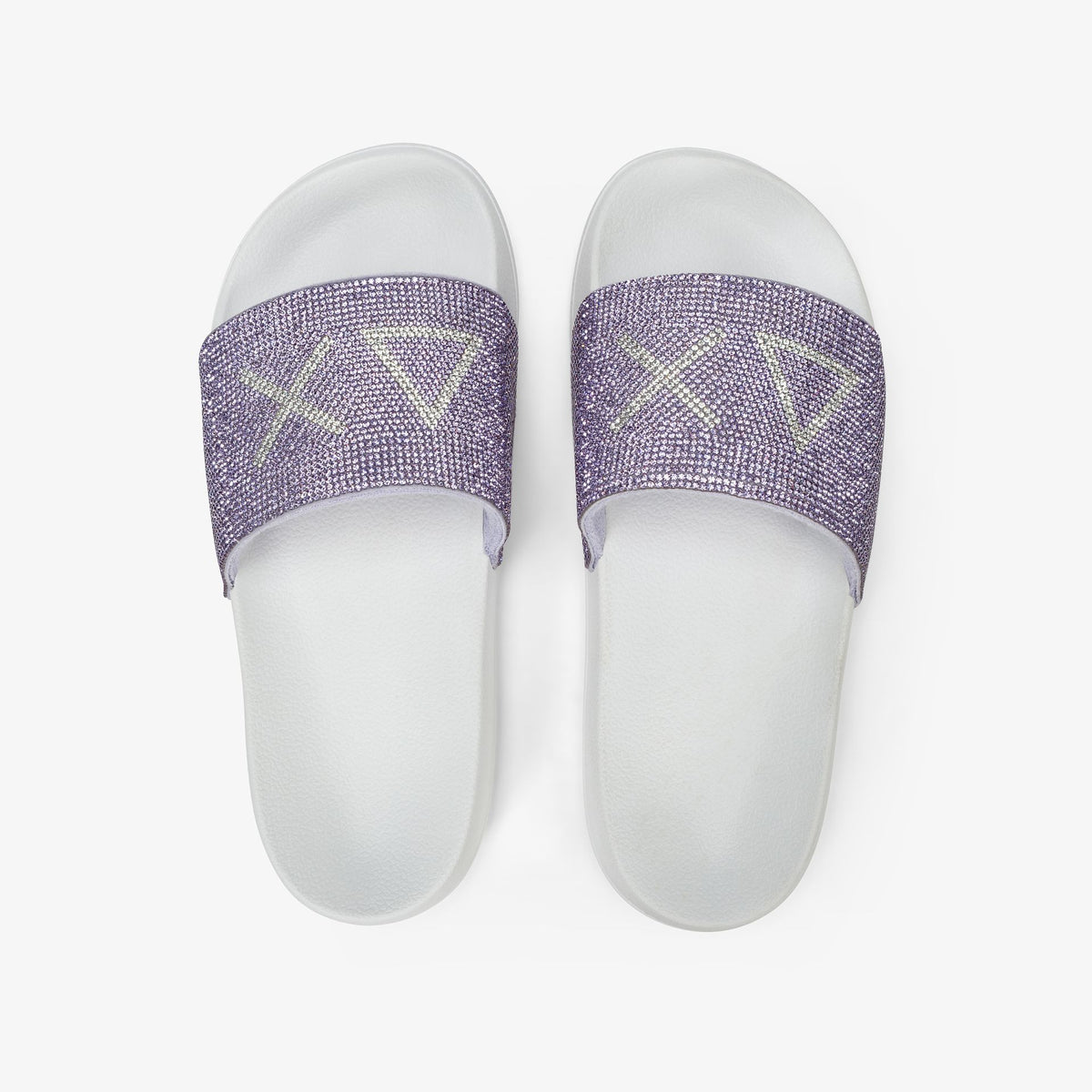 X36211 SLIPPERS STRASS LOGO