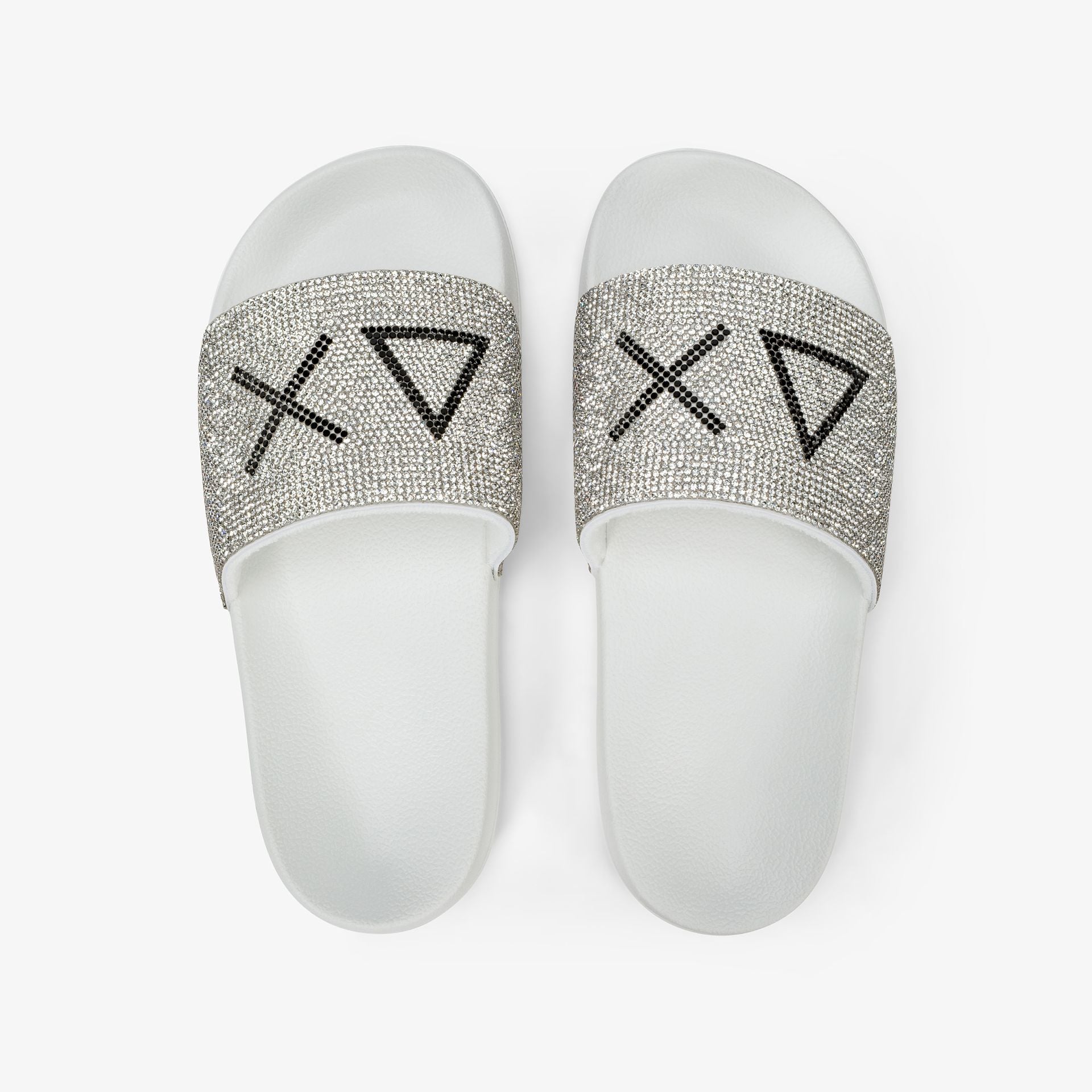 X36211 SLIPPERS STRASS LOGO