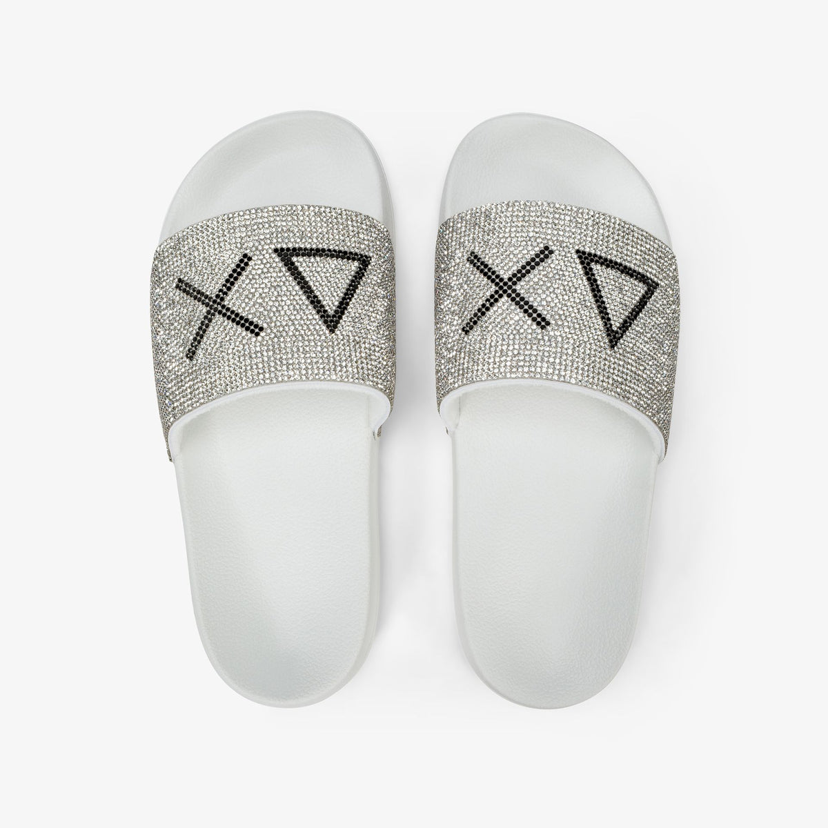 X36211 SLIPPERS STRASS LOGO