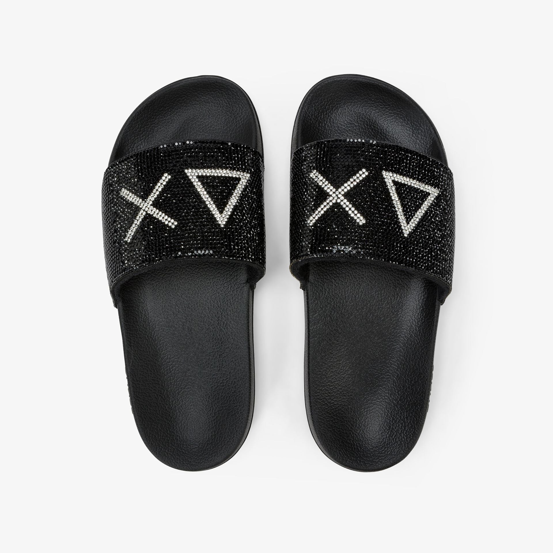 X36211 SLIPPERS STRASS LOGO