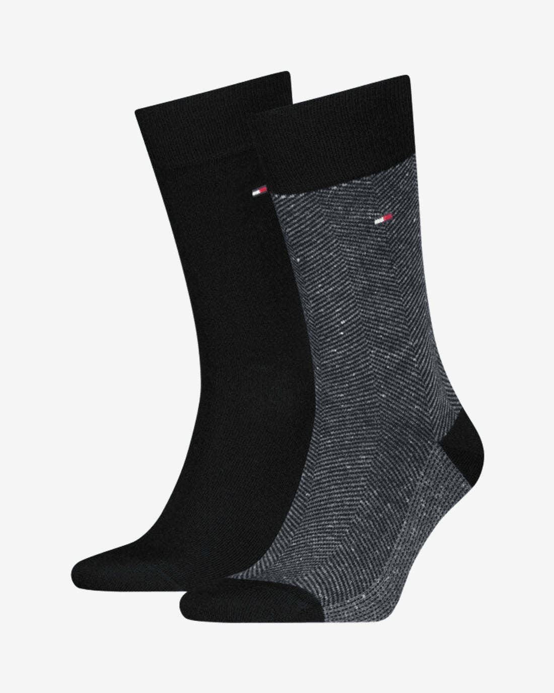 6313 TH MEN SOCK 2P NAPPY HERRINGBONE