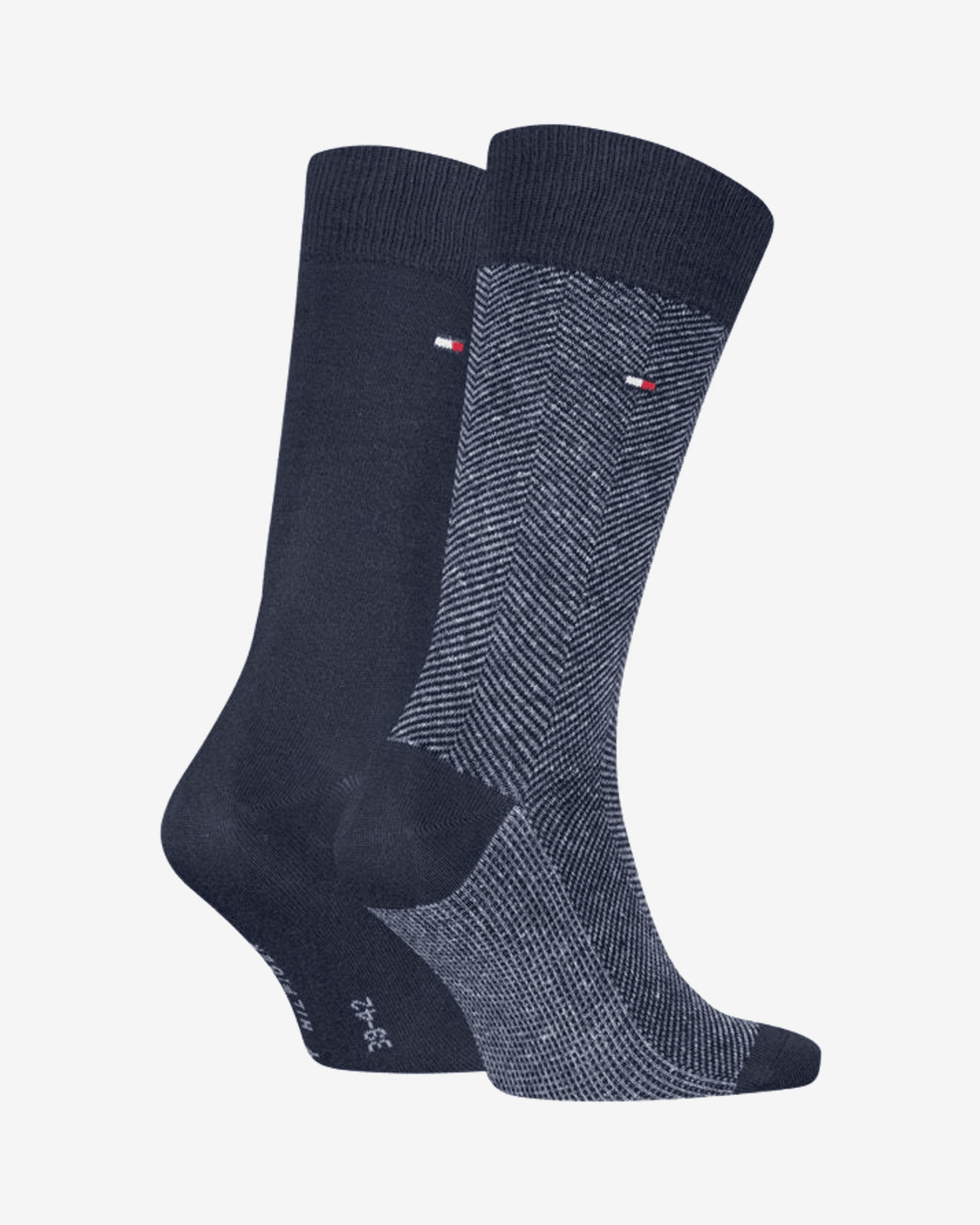 6313 TH MEN SOCK 2P NAPPY HERRINGBONE