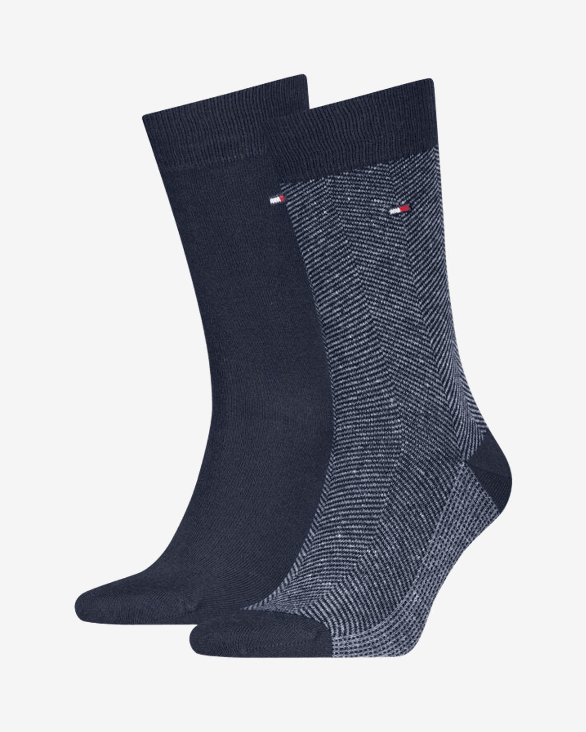 6313 TH MEN SOCK 2P NAPPY HERRINGBONE