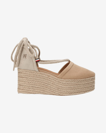 Sandali Closed toe linen flatform FW0FW07746