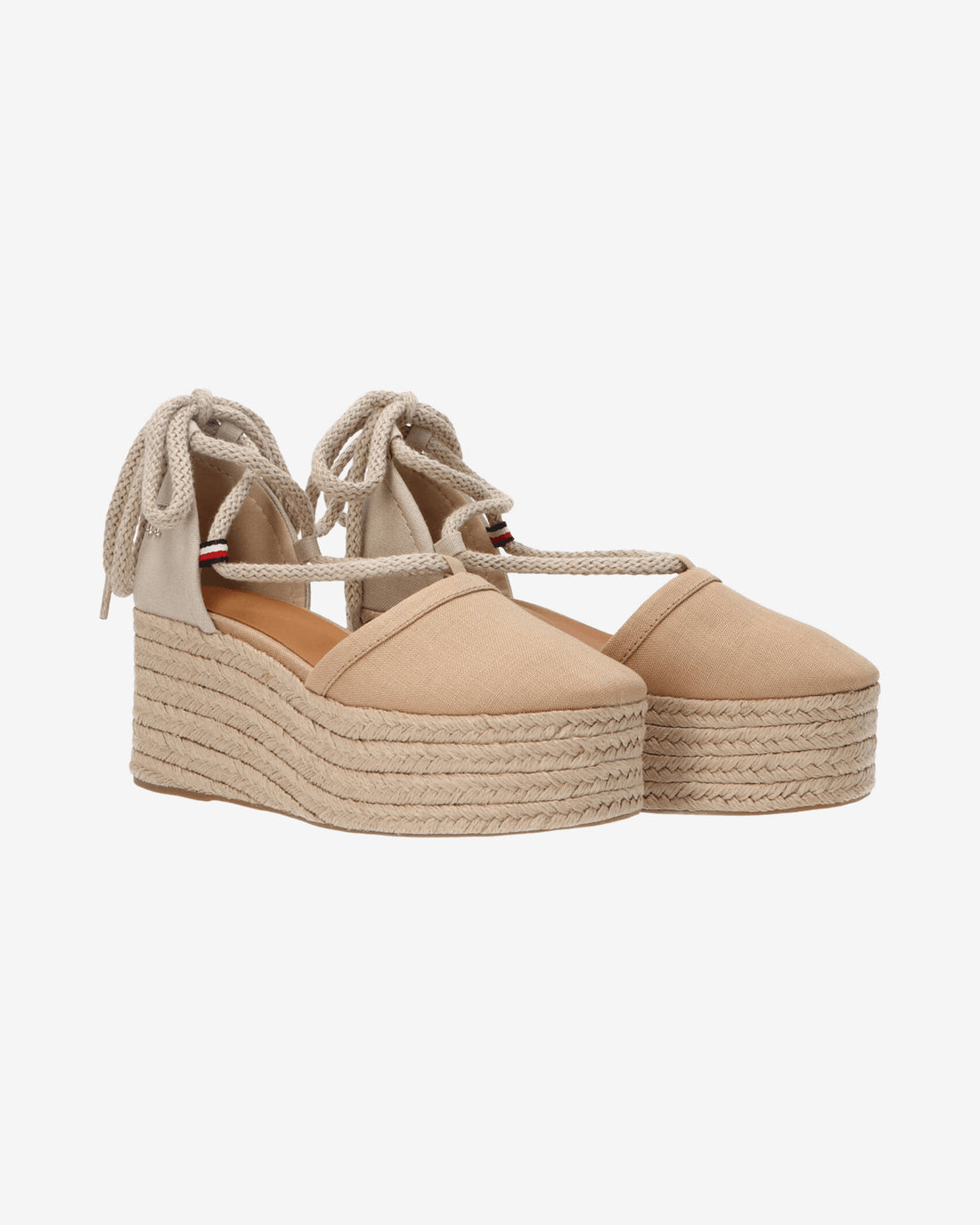 Sandali Closed toe linen flatform FW0FW07746