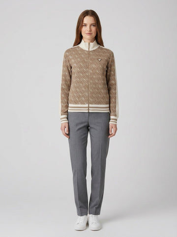4g Rhombus Jacquard Full-Zip S - foto indossata