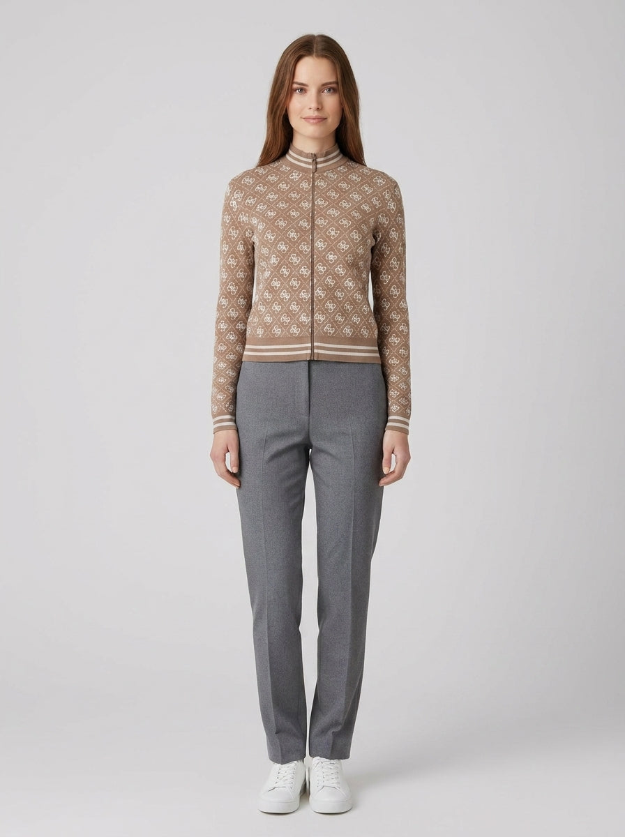 Felpa Guess Donna Monogram 4G - foto indossata