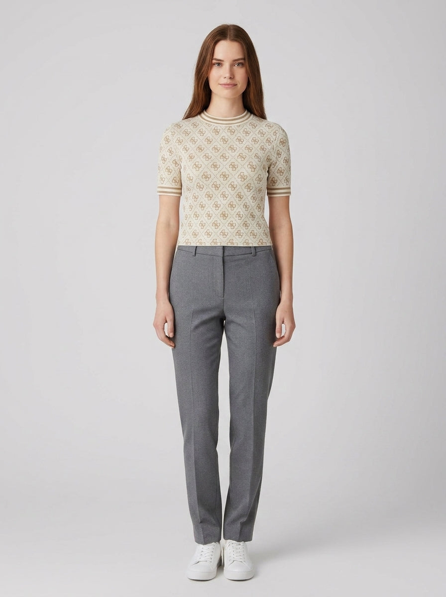 T-shirt Guess 4G Rhombus Donna - foto indossata