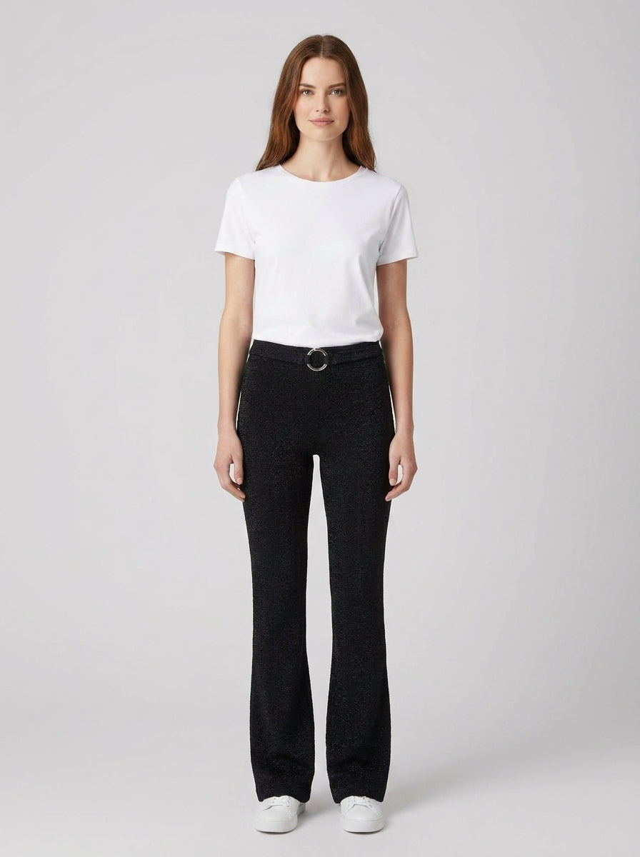 Jegging Slim Flare Lurex Just Cavalli - foto indossata