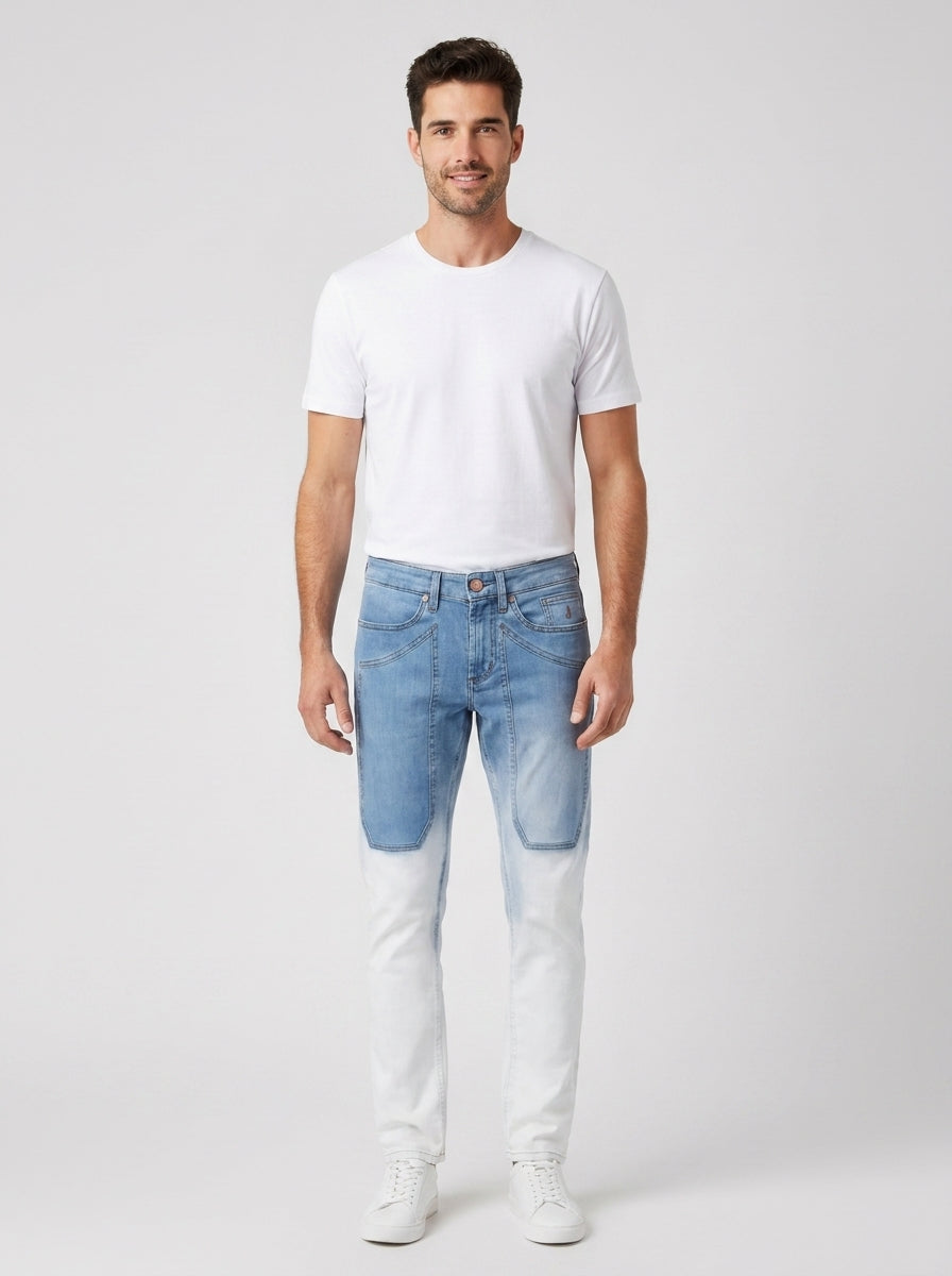 Jeans John Slim Jeckerson Stretch - foto indossata