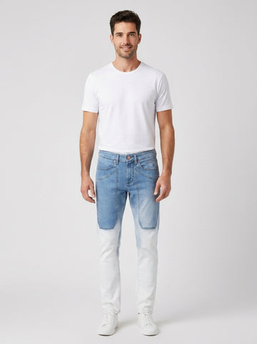 Jeans John Slim Jeckerson Stretch - foto indossata
