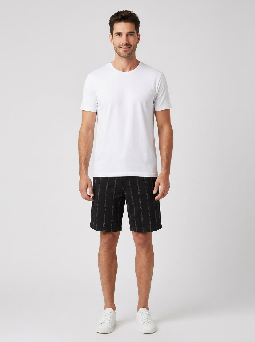 Bermuda Armani 7M001393AF126600 MONOGRAM PRINTED - foto indossata