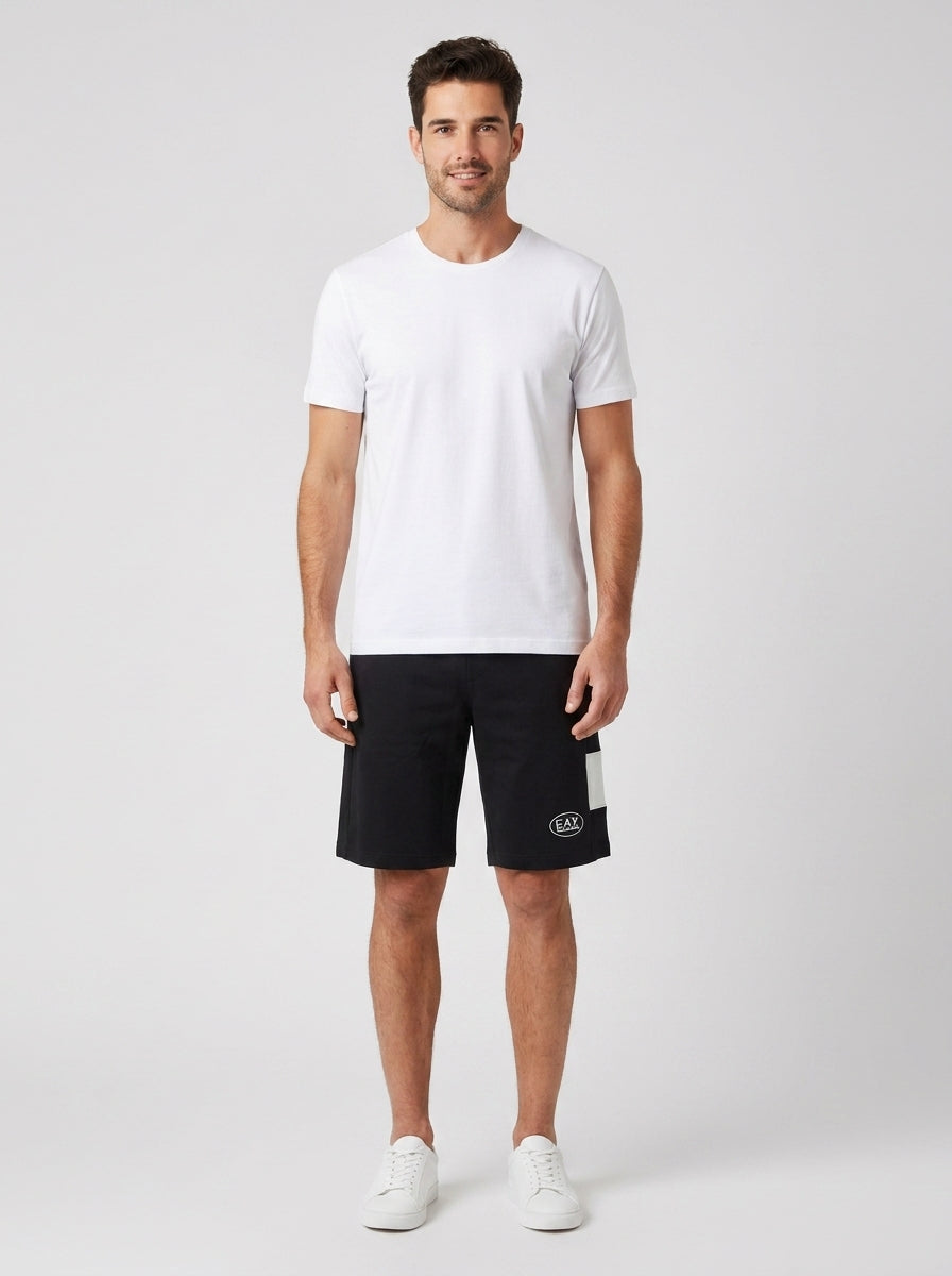 Bermuda Armani 7M001709AF12660 SHORT TRAIN LOGO SERIE - foto indossata