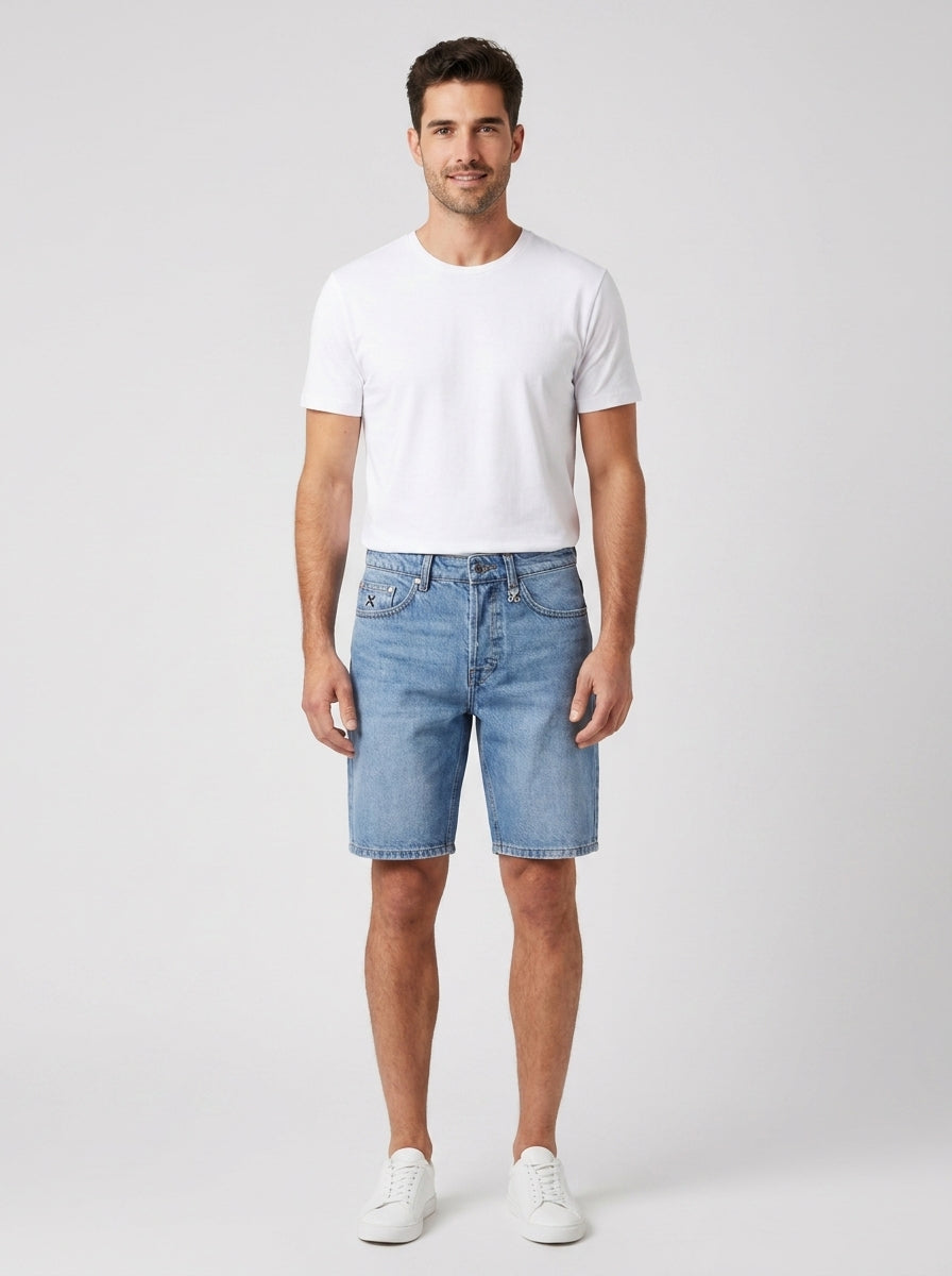 Bermuda BERMUDA DENIM MILDE - foto indossata