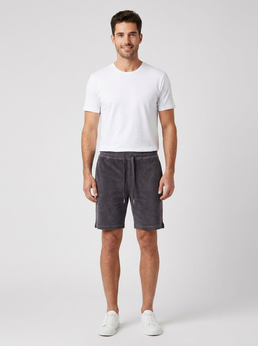 Bermuda F34157 SHORT PANT SPECIAL DYED COTT. FL - foto indossata