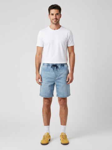 Bermuda Guess M6GD35D8001 GJ JOGGER DENIM SHORT - foto indossata