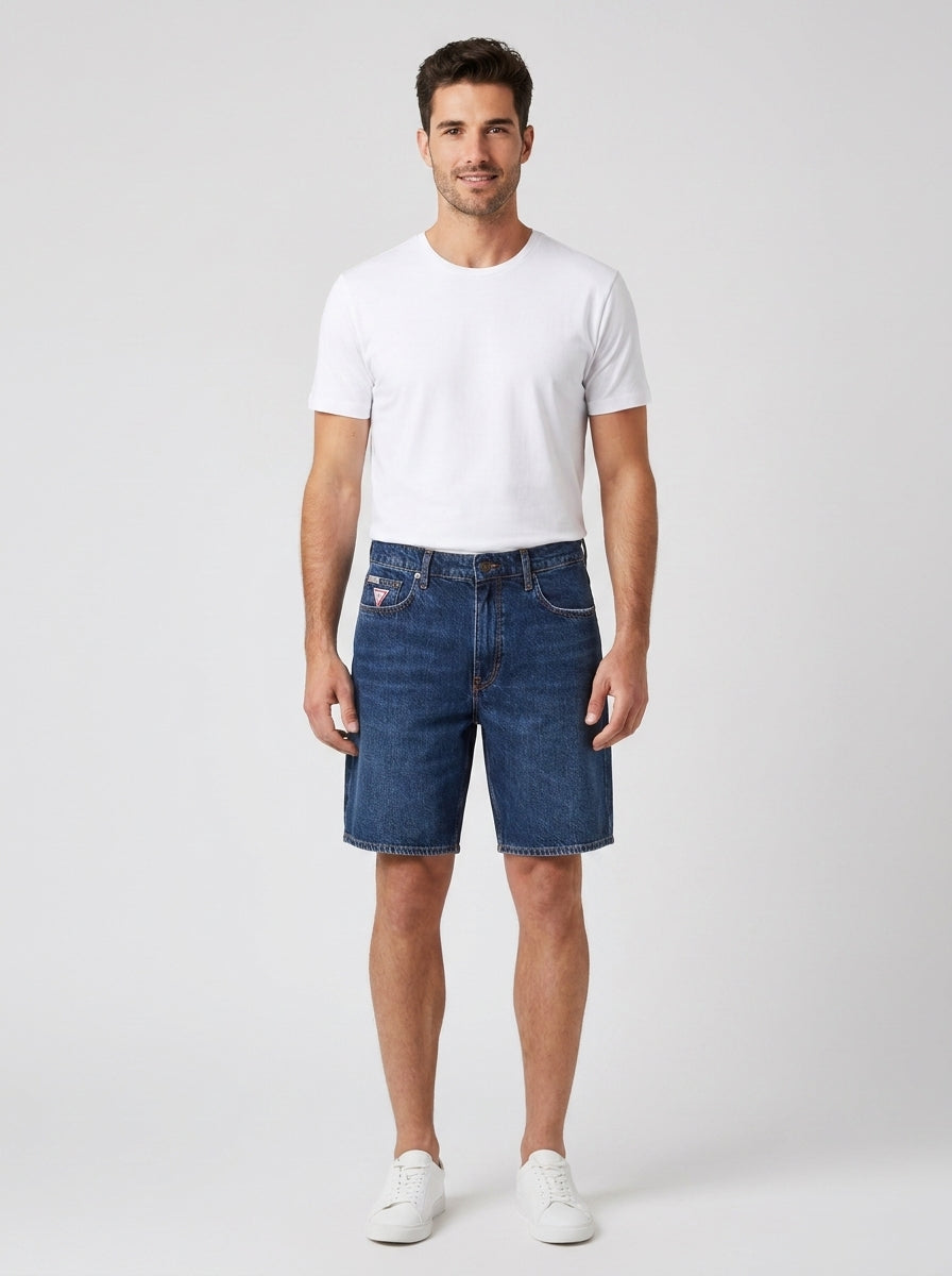 Bermuda Guess M6GD37D5M5U GJ REGULAR DENIM SHORT - foto indossata