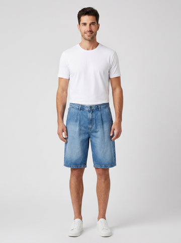Bermuda Guess M6GD39D5M5V GJ BAGGY SHORT - foto indossata