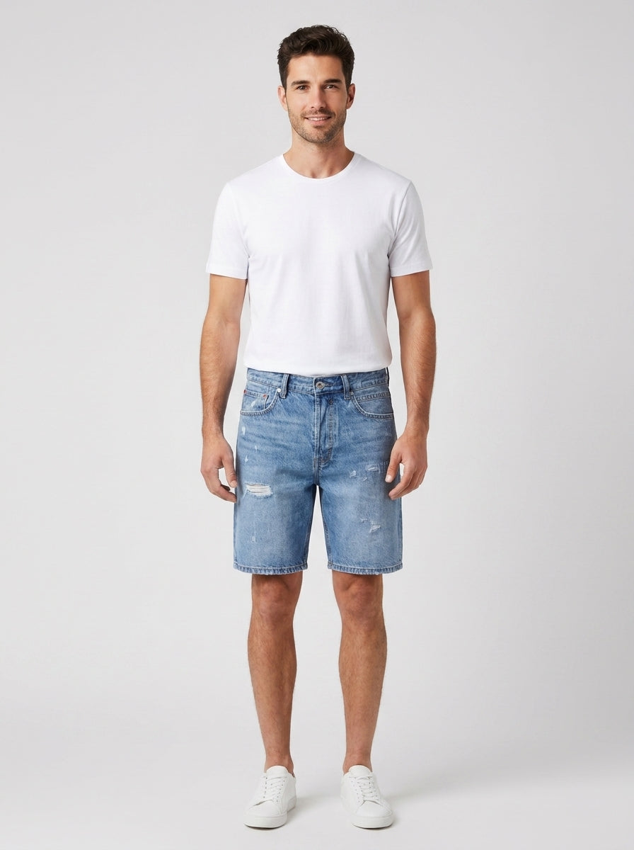 Bermuda THOMAS OVER FIT GL6287Q - foto indossata