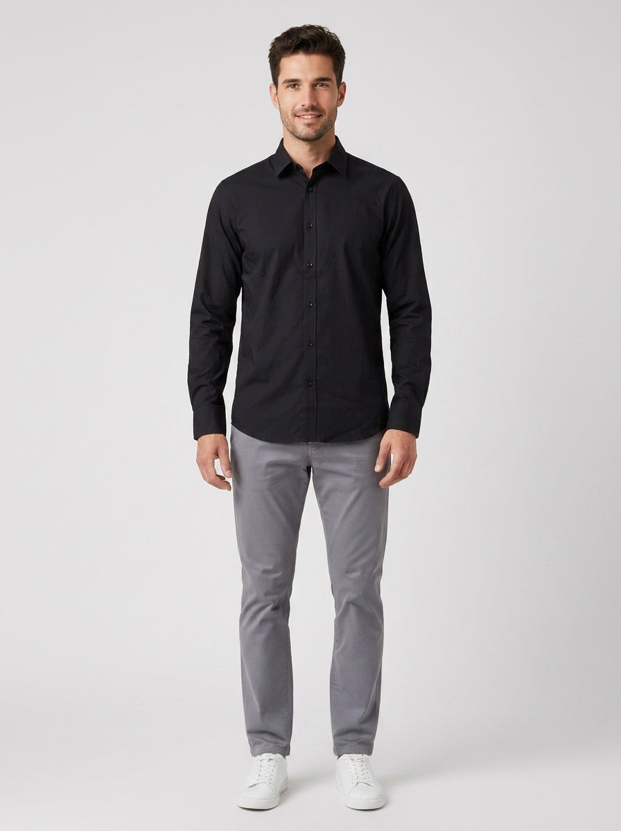 Camicia CAMICIA CLASSICA ML CI980SS - foto indossata