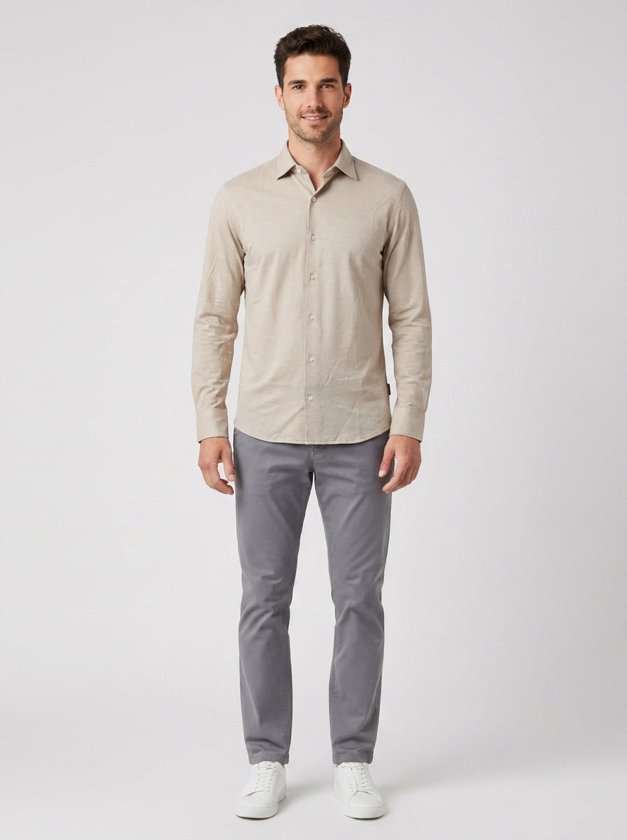 Camicia CAMICIA MICRO PIQUET C35 - foto indossata