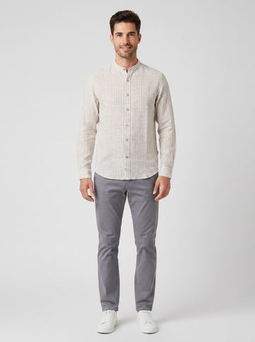 Camicia COLLO COREANA GL7782S-S25 - foto indossata