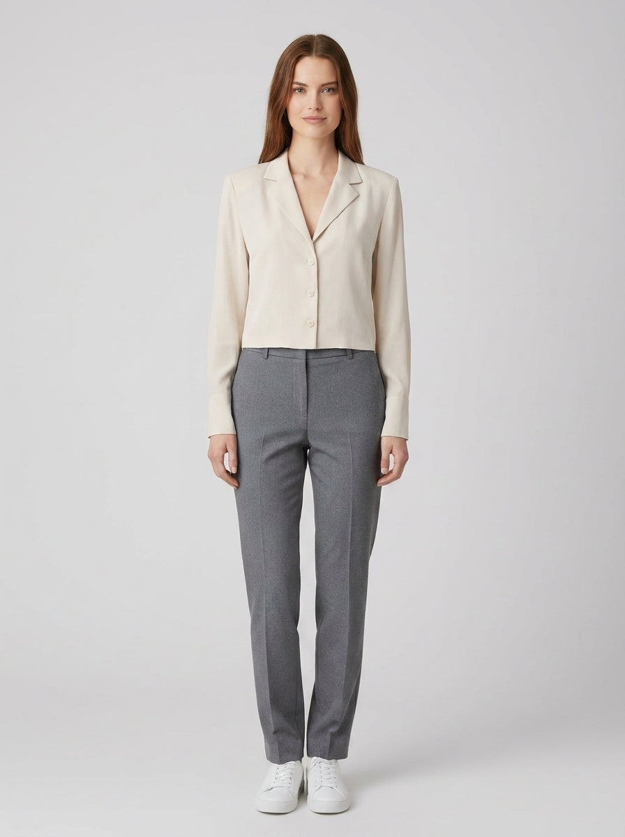 Camicia Fluido Crep Bianca Have One - foto indossata
