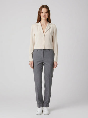 Camicia Fluido Crep Bianca Have One - foto indossata
