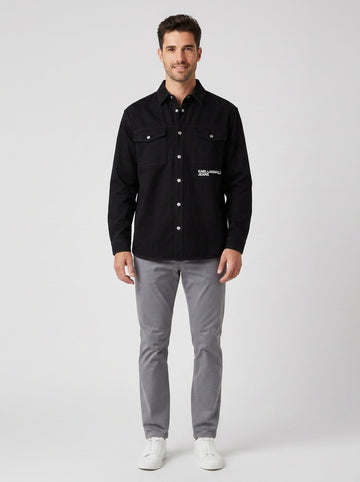 Camicia OVERSHIRT 246D1602 - foto indossata