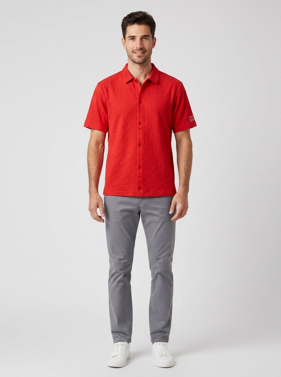Camicia V3A0201 CAMICIA MONOGRAM - foto indossata