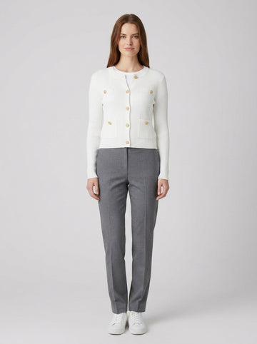 Cardigan Guess Intrecciato Donna - foto indossata