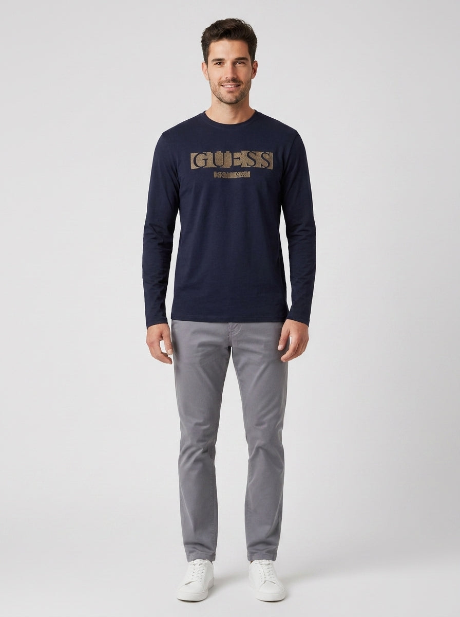 CN LS FLOCK LOGO TEE - foto indossata